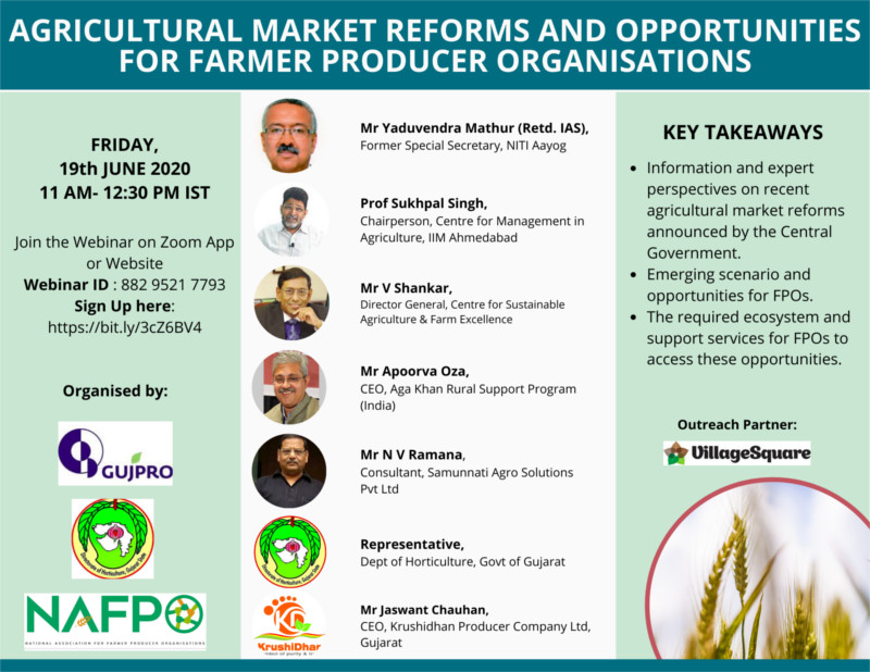 Agricultural Market Reforms and Opportunities for Farmer Producer Organisations